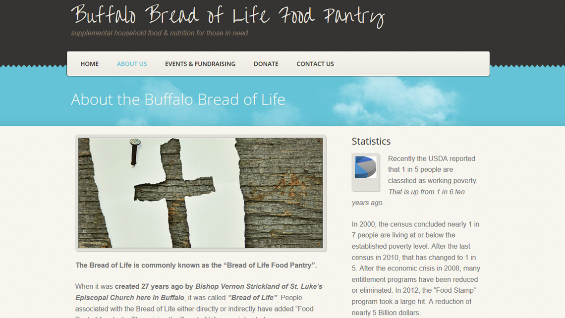 Bread of Life Food Pantry website thumbnail 2
