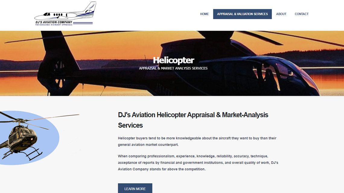 DJ's Aviation Company website thumbnail 3